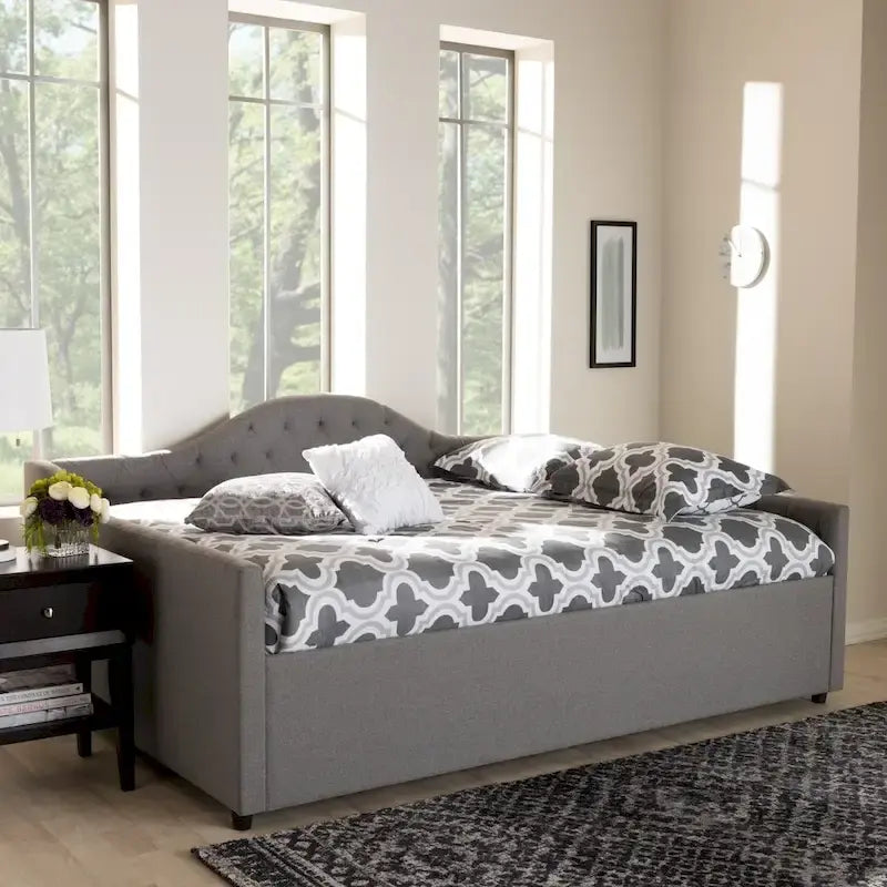 Contemporary Fabric Upholstered Daybed by