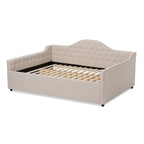 Contemporary Fabric Upholstered Daybed by