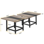 6.5 Ft Conference Room Table, Rectangle 78.74L X 39.2W X 29.52H Inches,2 Separate Piece - 78.74L X 39.2W X 29.52H