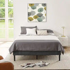 Tufted Upholstered Platform Bed Frame