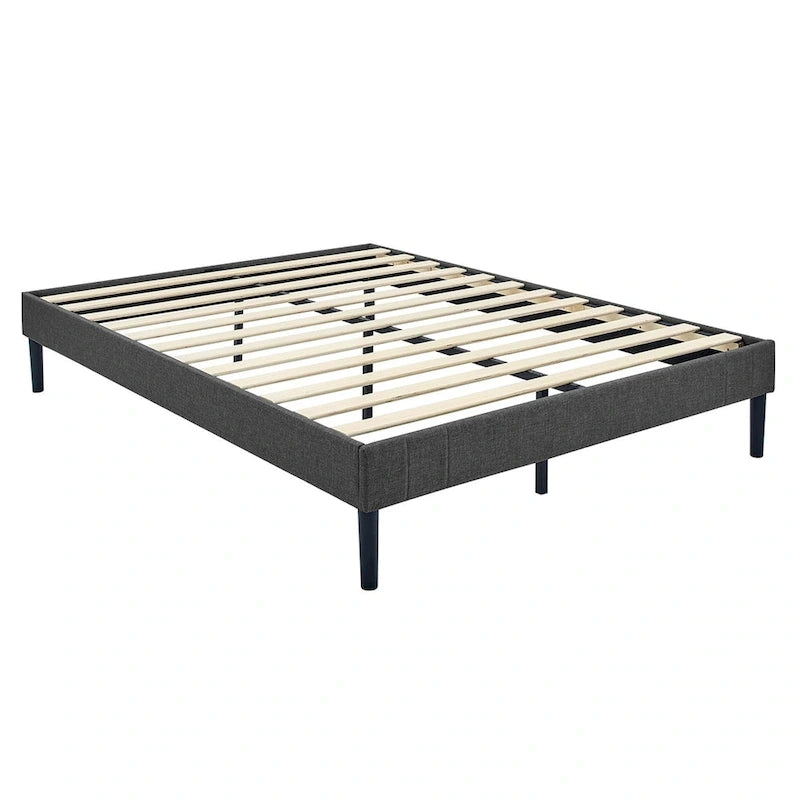 Tufted Upholstered Platform Bed Frame