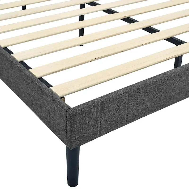 Tufted Upholstered Platform Bed Frame