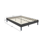 Tufted Upholstered Platform Bed Frame