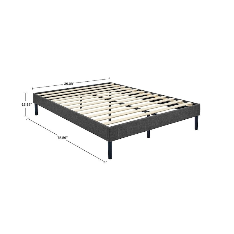 Tufted Upholstered Platform Bed Frame