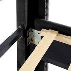 Queen Size Velvet Upholstered Platform Bed Frame with 6 inches Metal Legs