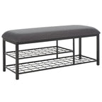 Open Shelf Bench with Cushion, 42"W x 15"D x 18"H