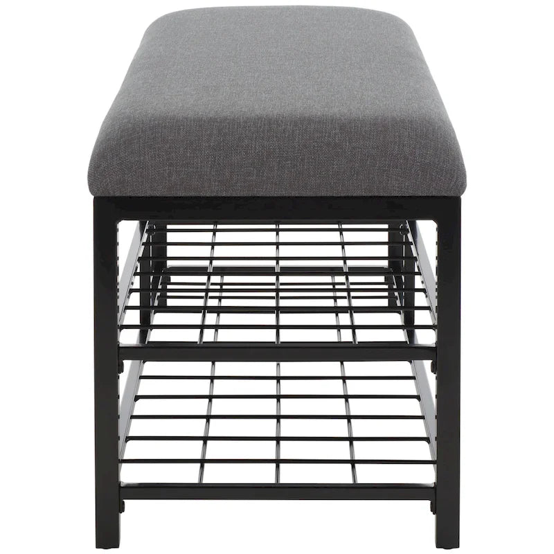 Open Shelf Bench with Cushion, 42"W x 15"D x 18"H