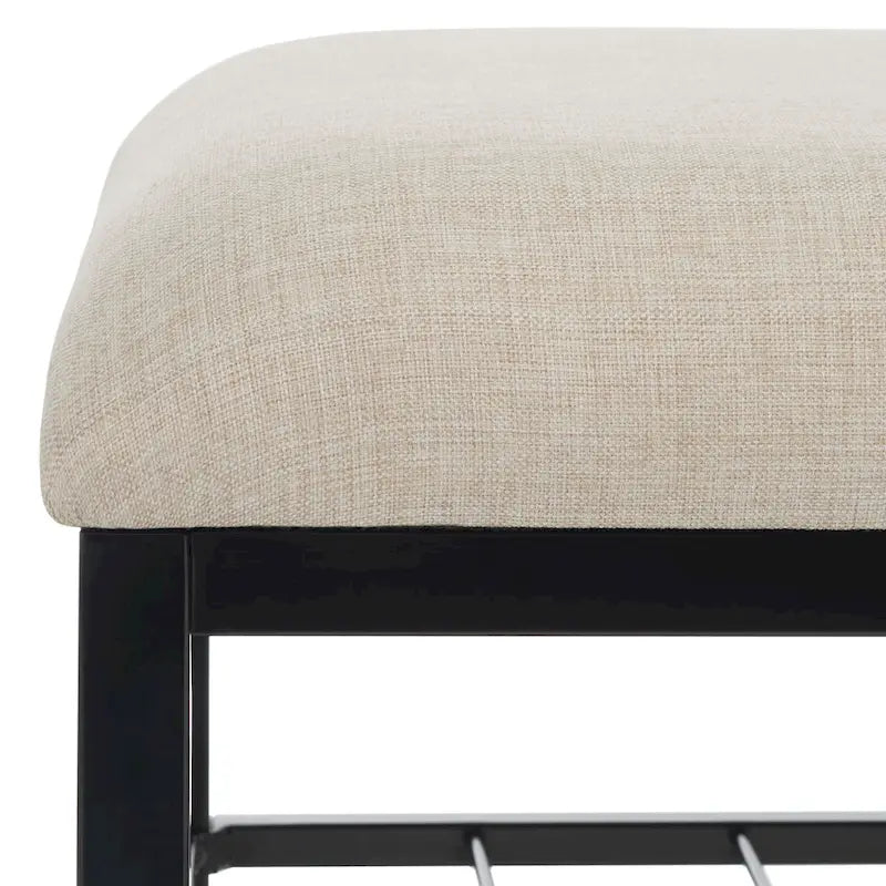 Open Shelf Bench with Cushion, 42"W x 15"D x 18"H