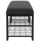 Open Shelf Bench with Cushion, 42"W x 15"D x 18"H