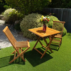 Nordic Teak Natural Outdoor Patio Folding Chair