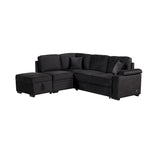 87.4 Sleeper Sofa Bed,2 in 1 Pull Out sofa bed L Shape Couch with Storage Ottoman for Living Room,Bedroom Couch and Small Apart