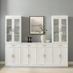 Stanton 3Pc Sideboard And Glass Door Pantry Set - 14.5x95x78