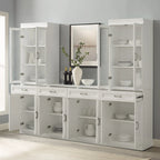 Stanton 3Pc Sideboard And Glass Door Pantry Set - 14.5x95x78