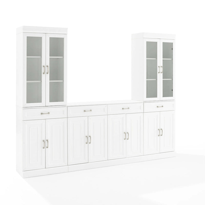 Stanton 3Pc Sideboard And Glass Door Pantry Set - 14.5x95x78