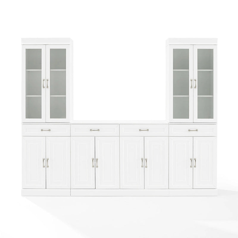 Stanton 3Pc Sideboard And Glass Door Pantry Set - 14.5x95x78