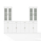 Stanton 3Pc Sideboard And Glass Door Pantry Set - 14.5x95x78