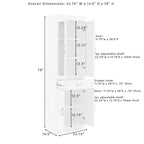 Stanton 3Pc Sideboard And Glass Door Pantry Set - 14.5x95x78