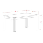 East West Furniture Dining Table Set- a Wood Kitchen Table and 4 Doeskin Linen Fabric Dining Chairs, Natural (Pieces Options)