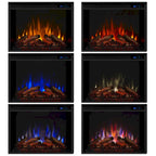 56 TV Stand Electric Fireplace White