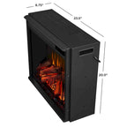 56 TV Stand Electric Fireplace White