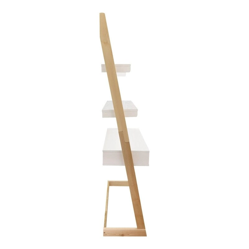 Freestanding Ladder Desk with Drawer with Solid American Hardwood