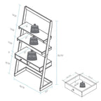 Freestanding Ladder Desk with Drawer with Solid American Hardwood