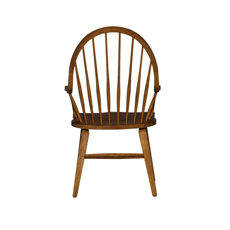 Tobacco Windsor Back Arm Chair