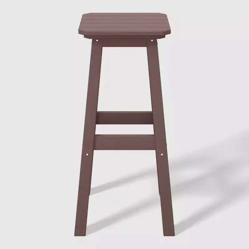 WestinTrends Malibu 29 All Weather Hdpe Outdoor Patio Square Backless Bar Stool (Set of 3)