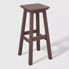 WestinTrends Malibu 29 All Weather Hdpe Outdoor Patio Square Backless Bar Stool (Set of 3)