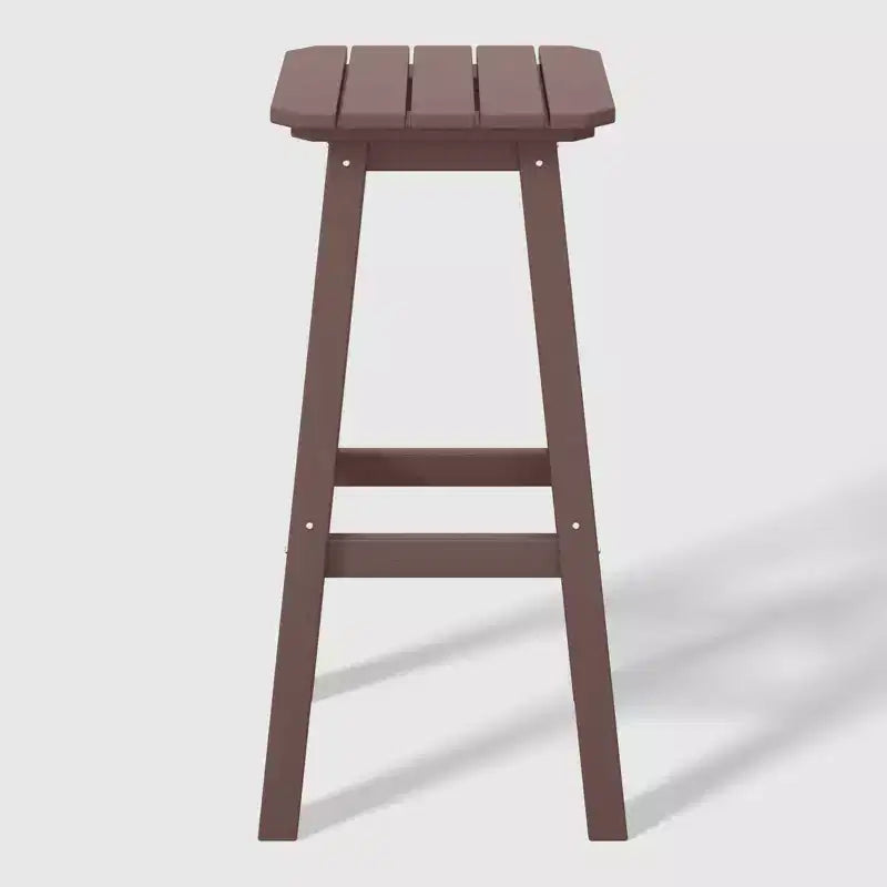 WestinTrends Malibu 29 All Weather Hdpe Outdoor Patio Square Backless Bar Stool (Set of 3)