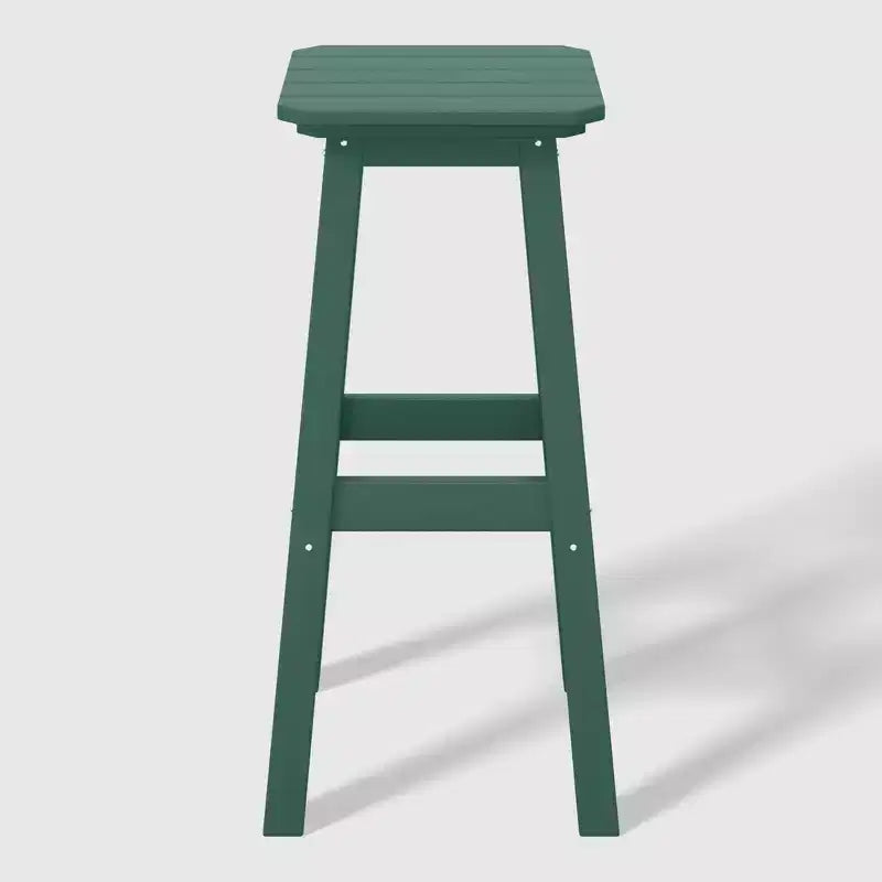 WestinTrends Malibu 29 All Weather Hdpe Outdoor Patio Square Backless Bar Stool (Set of 3)
