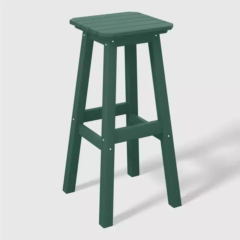 WestinTrends Malibu 29 All Weather Hdpe Outdoor Patio Square Backless Bar Stool (Set of 3)