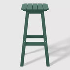 WestinTrends Malibu 29 All Weather Hdpe Outdoor Patio Square Backless Bar Stool (Set of 3)