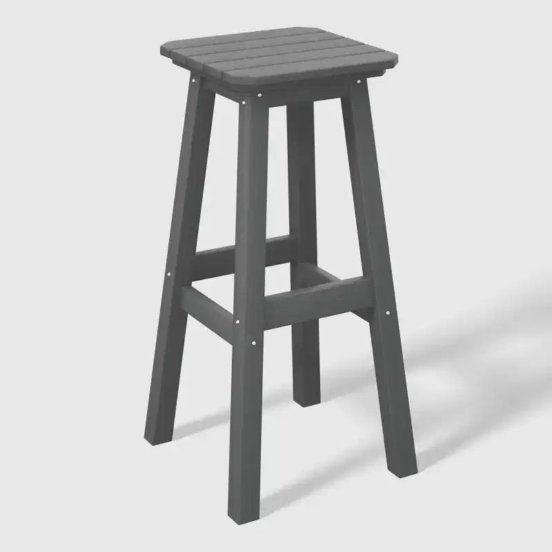 WestinTrends Malibu 29 All Weather Hdpe Outdoor Patio Square Backless Bar Stool (Set of 3)