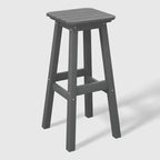 WestinTrends Malibu 29 All Weather Hdpe Outdoor Patio Square Backless Bar Stool (Set of 3)