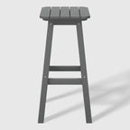 WestinTrends Malibu 29 All Weather Hdpe Outdoor Patio Square Backless Bar Stool (Set of 3)