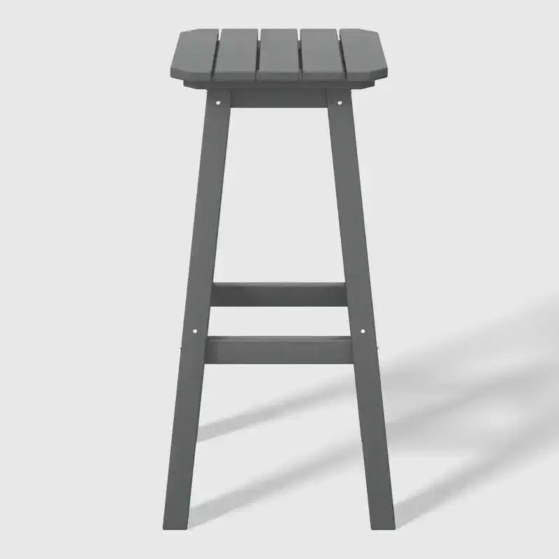 WestinTrends Malibu 29 All Weather Hdpe Outdoor Patio Square Backless Bar Stool (Set of 3)