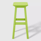 WestinTrends Malibu 29 All Weather Hdpe Outdoor Patio Square Backless Bar Stool (Set of 3)