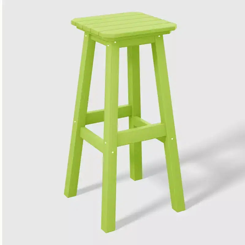 WestinTrends Malibu 29 All Weather Hdpe Outdoor Patio Square Backless Bar Stool (Set of 3)