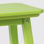 WestinTrends Malibu 29 All Weather Hdpe Outdoor Patio Square Backless Bar Stool (Set of 3)