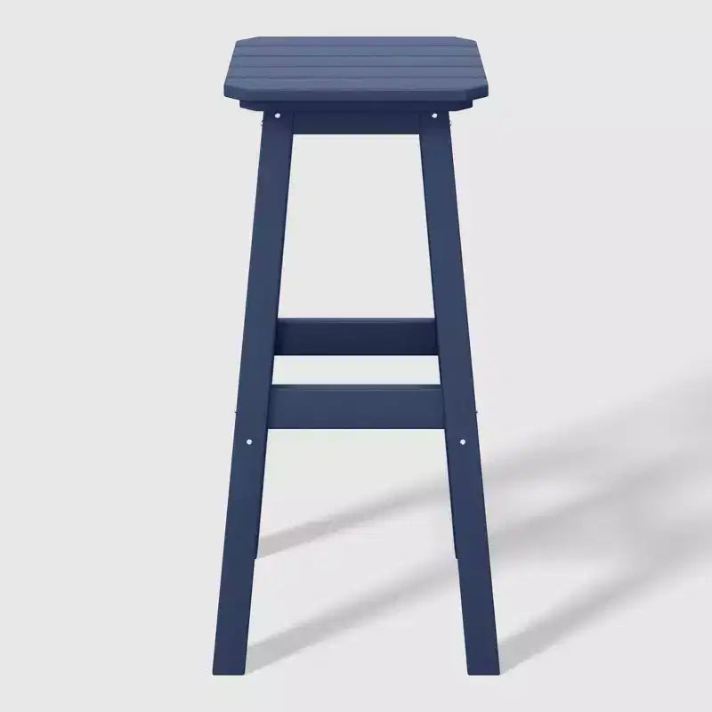 WestinTrends Malibu 29 All Weather Hdpe Outdoor Patio Square Backless Bar Stool (Set of 3)