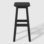 WestinTrends Malibu 29 All Weather Hdpe Outdoor Patio Square Backless Bar Stool (Set of 3)