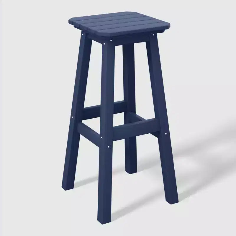 WestinTrends Malibu 29 All Weather Hdpe Outdoor Patio Square Backless Bar Stool (Set of 3)