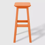 WestinTrends Malibu 29 All Weather Hdpe Outdoor Patio Square Backless Bar Stool (Set of 3)