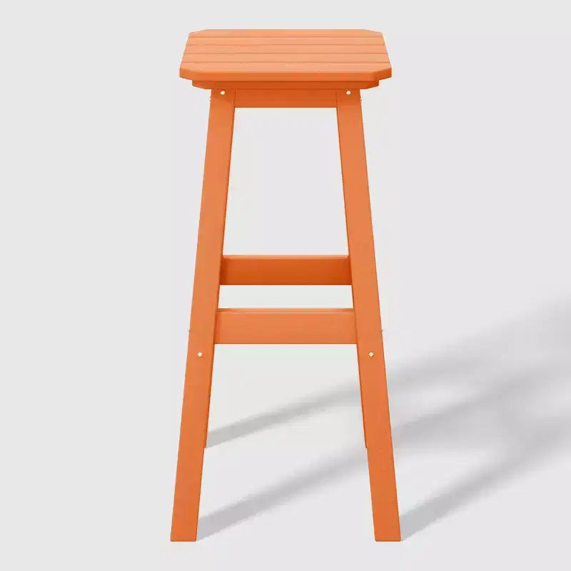 WestinTrends Malibu 29 All Weather Hdpe Outdoor Patio Square Backless Bar Stool (Set of 3)