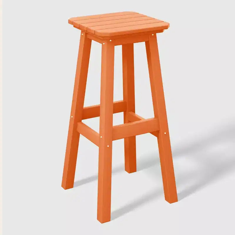 WestinTrends Malibu 29 All Weather Hdpe Outdoor Patio Square Backless Bar Stool (Set of 3)