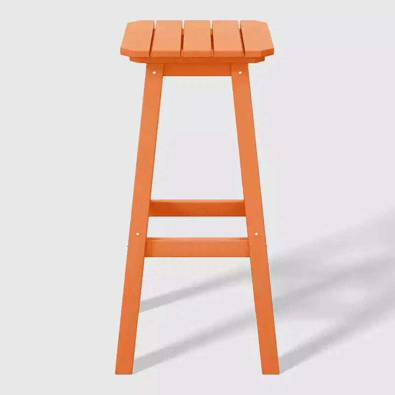 WestinTrends Malibu 29 All Weather Hdpe Outdoor Patio Square Backless Bar Stool (Set of 3)