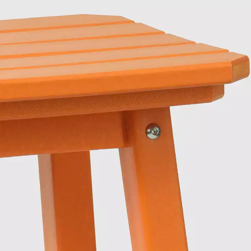 WestinTrends Malibu 29 All Weather Hdpe Outdoor Patio Square Backless Bar Stool (Set of 3)