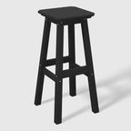 WestinTrends Malibu 29 All Weather Hdpe Outdoor Patio Square Backless Bar Stool (Set of 3)