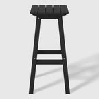 WestinTrends Malibu 29 All Weather Hdpe Outdoor Patio Square Backless Bar Stool (Set of 3)